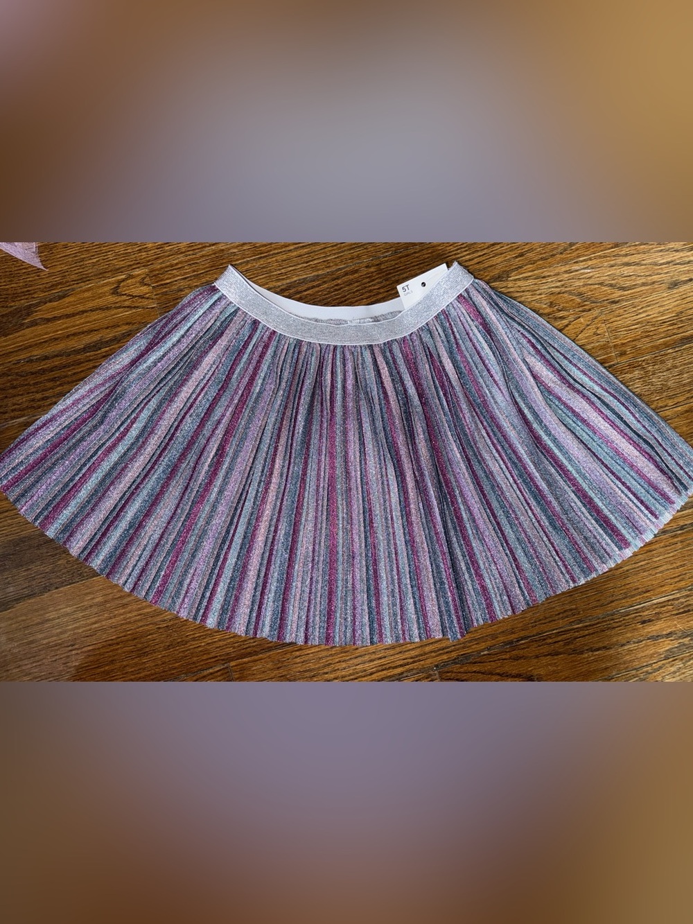 Toddler Striped Metallic Skirt. NWT.